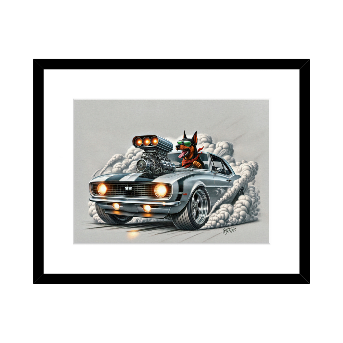 1967 Camaro SS Burnout Art – 2 Size Options – product image 2