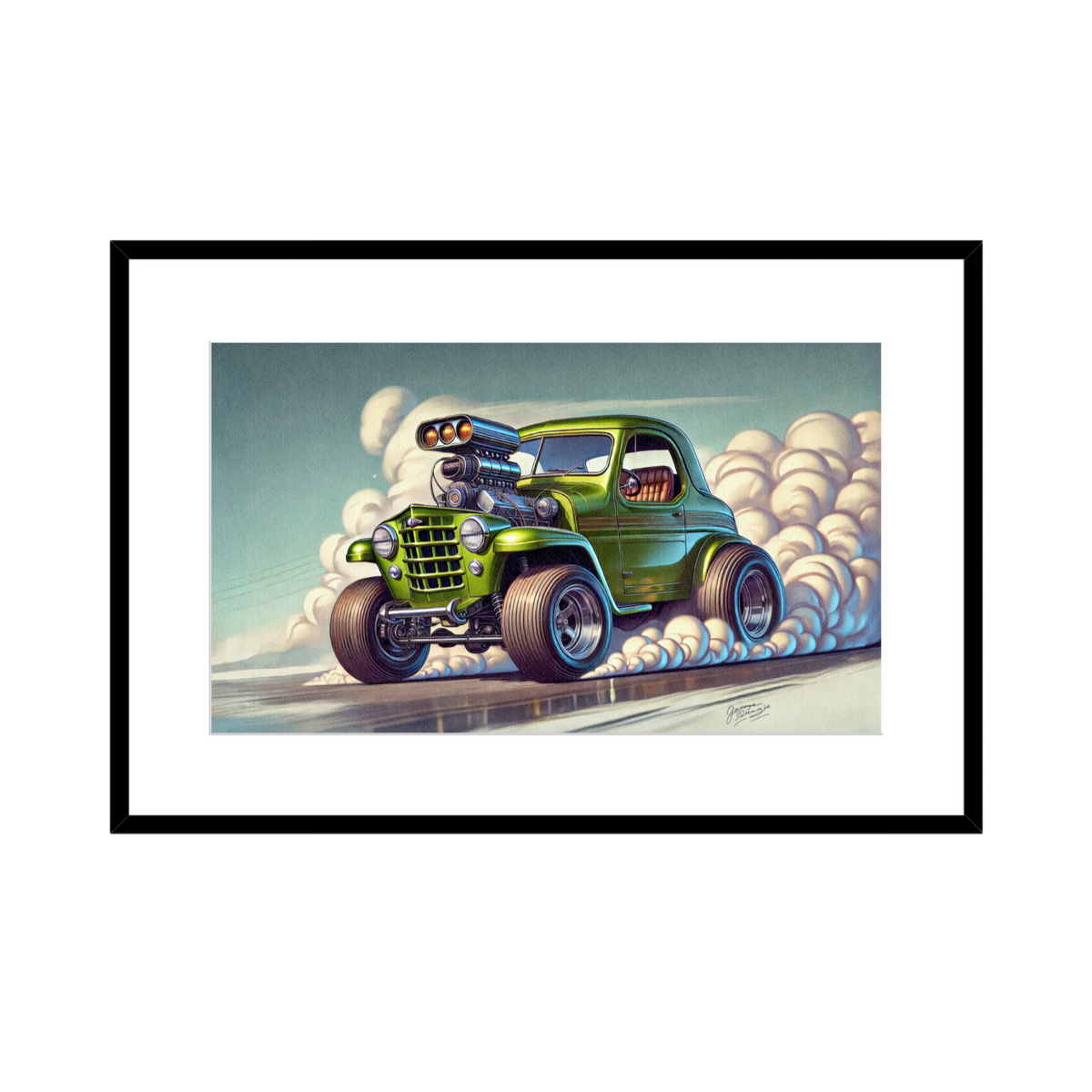 1947 Willys Jeepster – Vintage Wall Art – 2 Size Options – product image