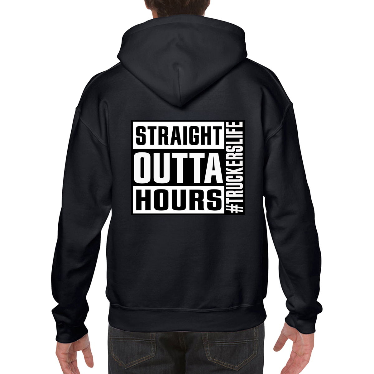 Straight Outta Hours Hoodie #Truckerslife – product image