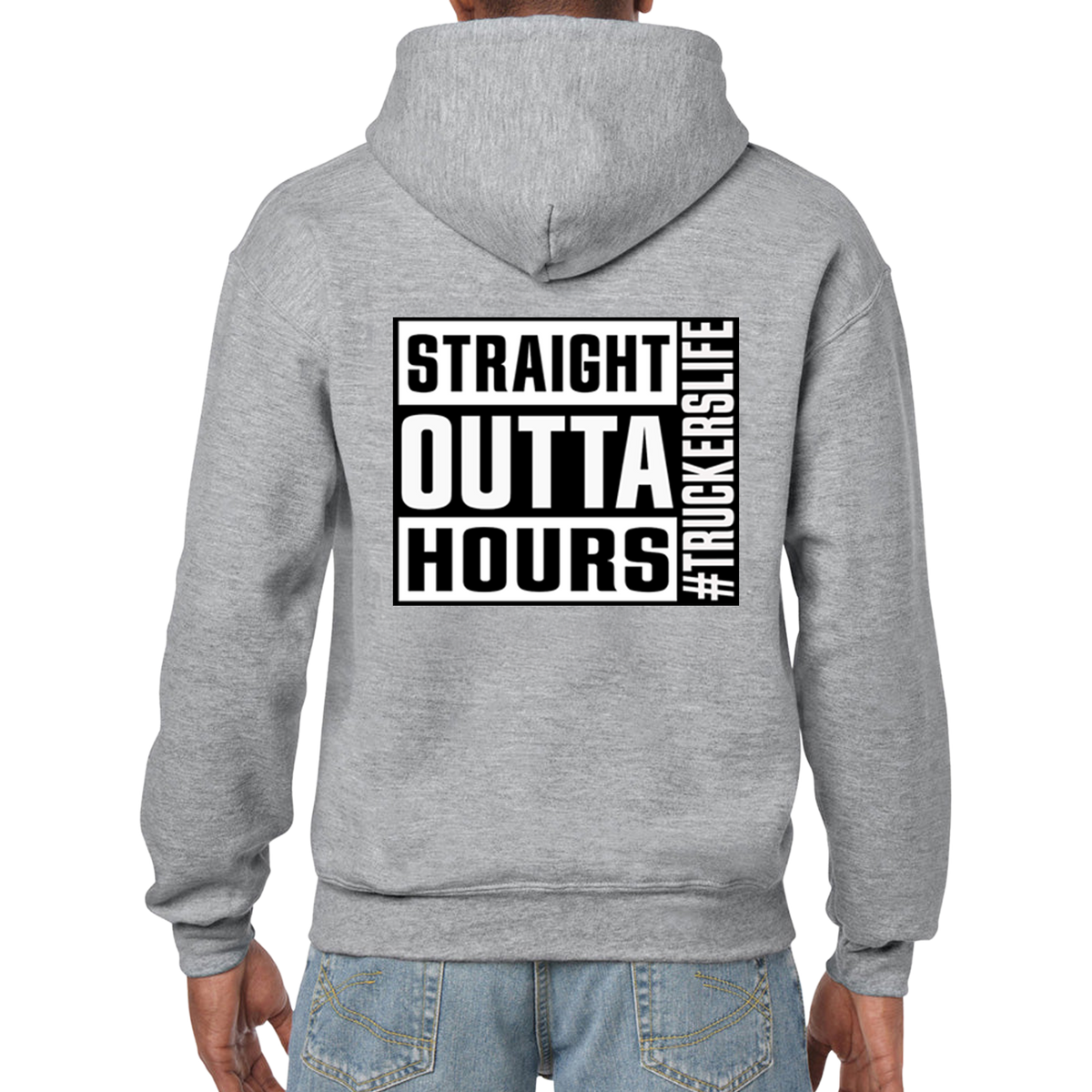 Straight Outta Hours Hoodie #Truckerslife – product image 6