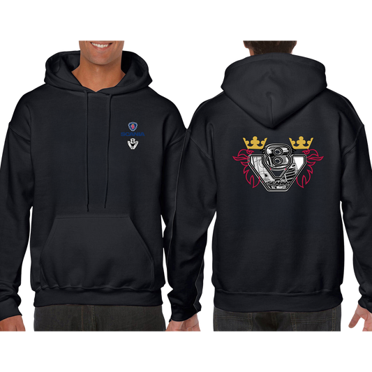 Scania V8 Hoodie – Blue/Yellow Red – product image
