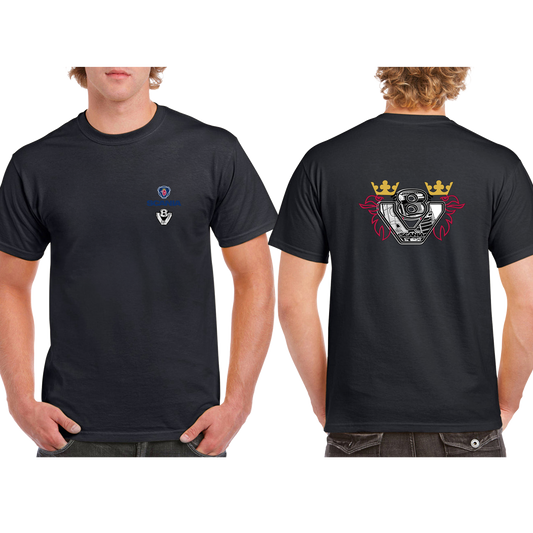 Scania V8 Power Tee – Blue/Yellow Red – product image