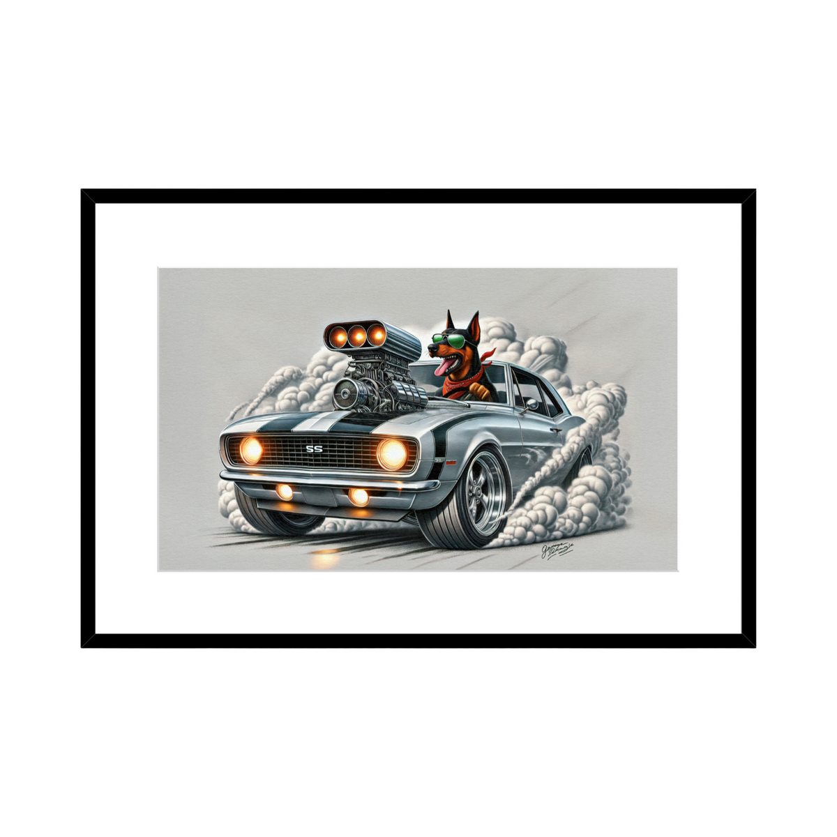 1967 Camaro SS Burnout Art – 2 Size Options – product image