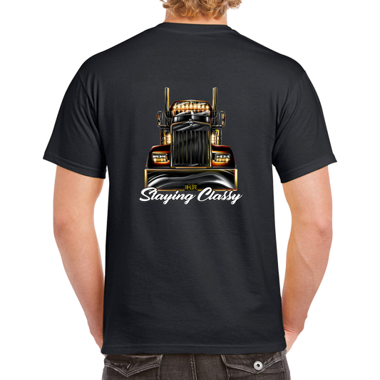 Staying Classy Truckers Tee – Back – product image