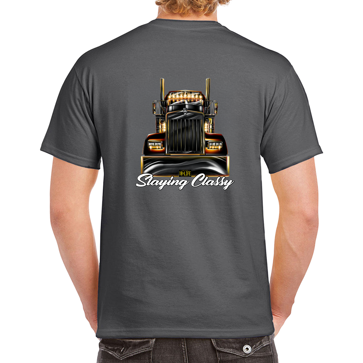 Staying Classy Truckers Tee – Back – product image 7