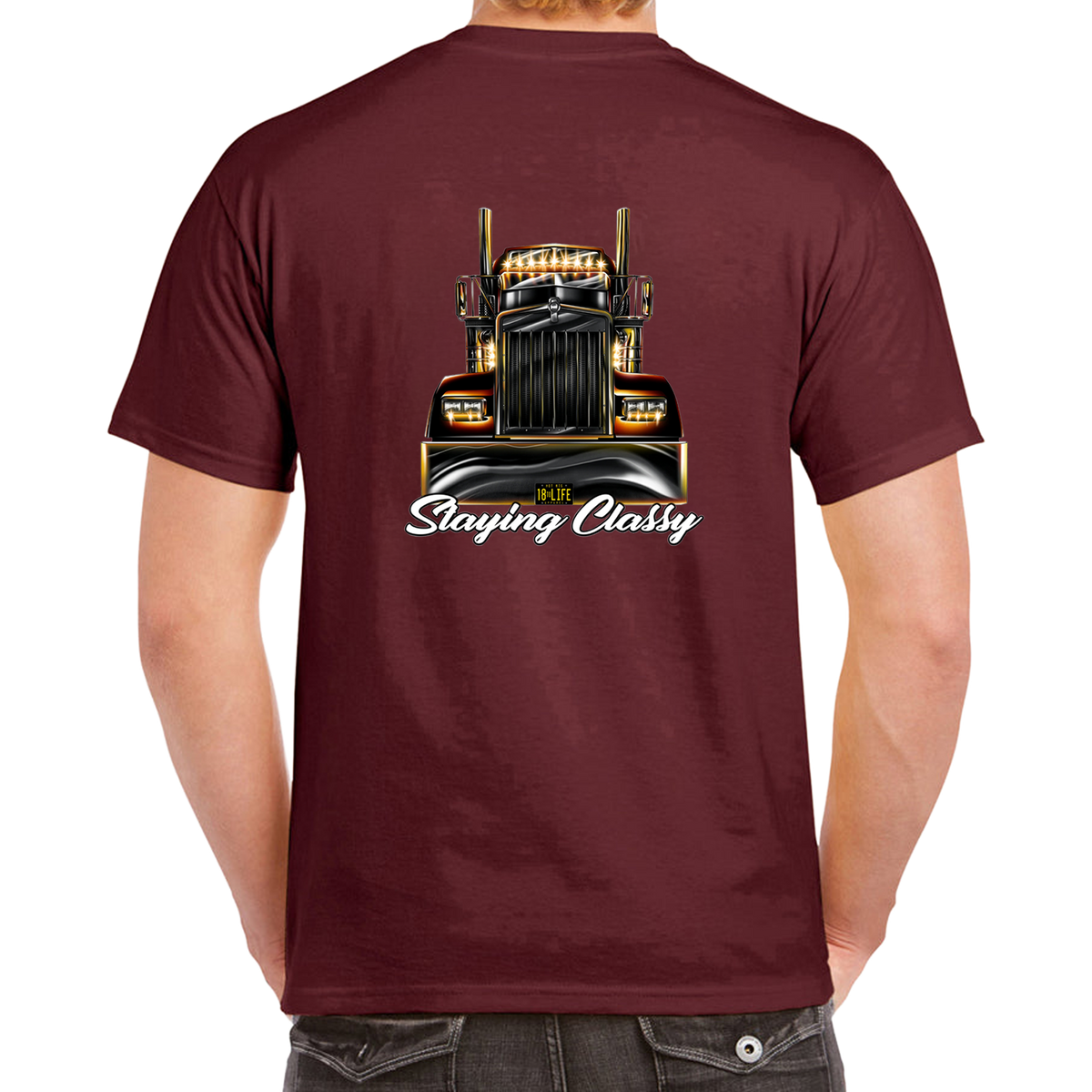 Staying Classy Truckers Tee – Back – product image 10