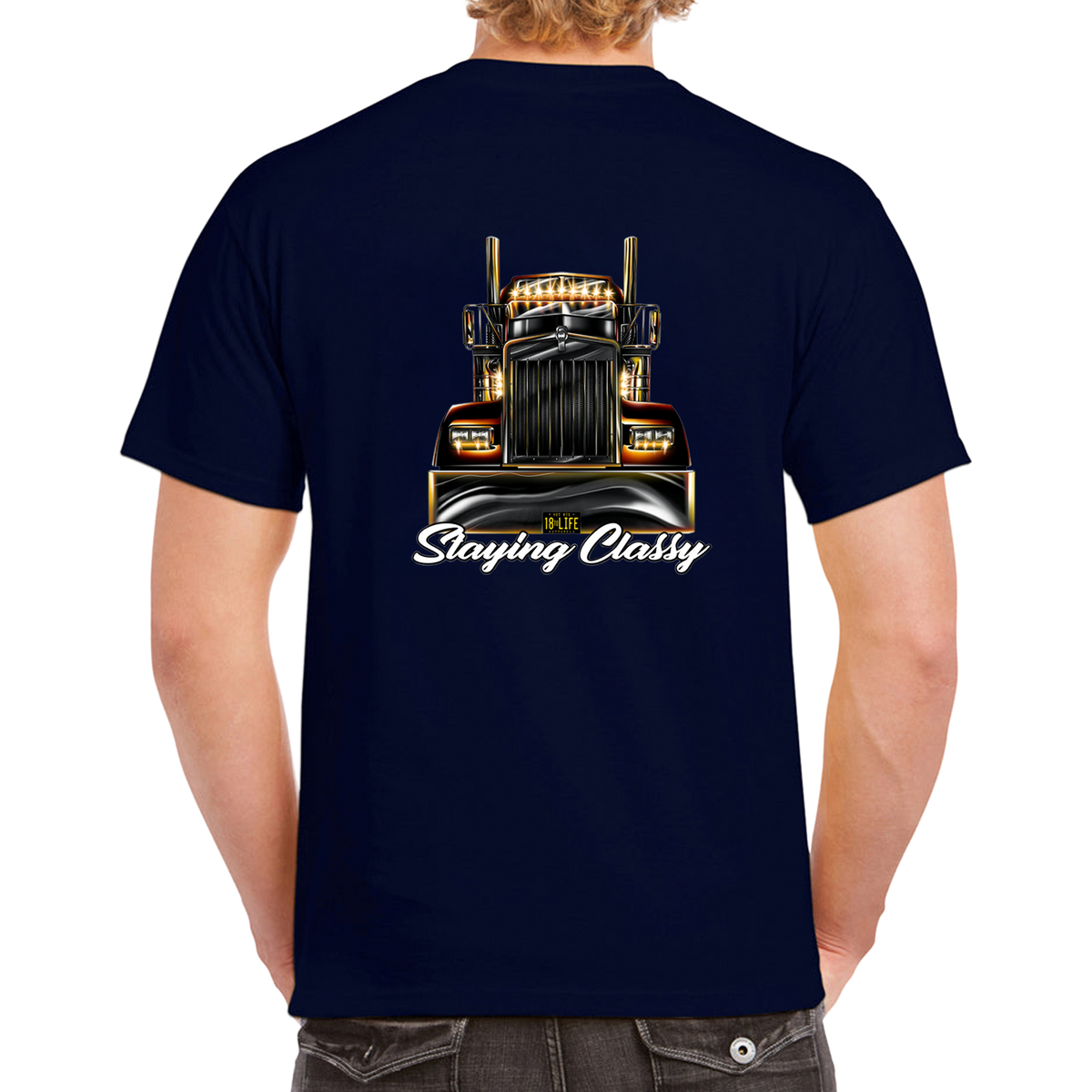 Staying Classy Truckers Tee – Back – product image 3