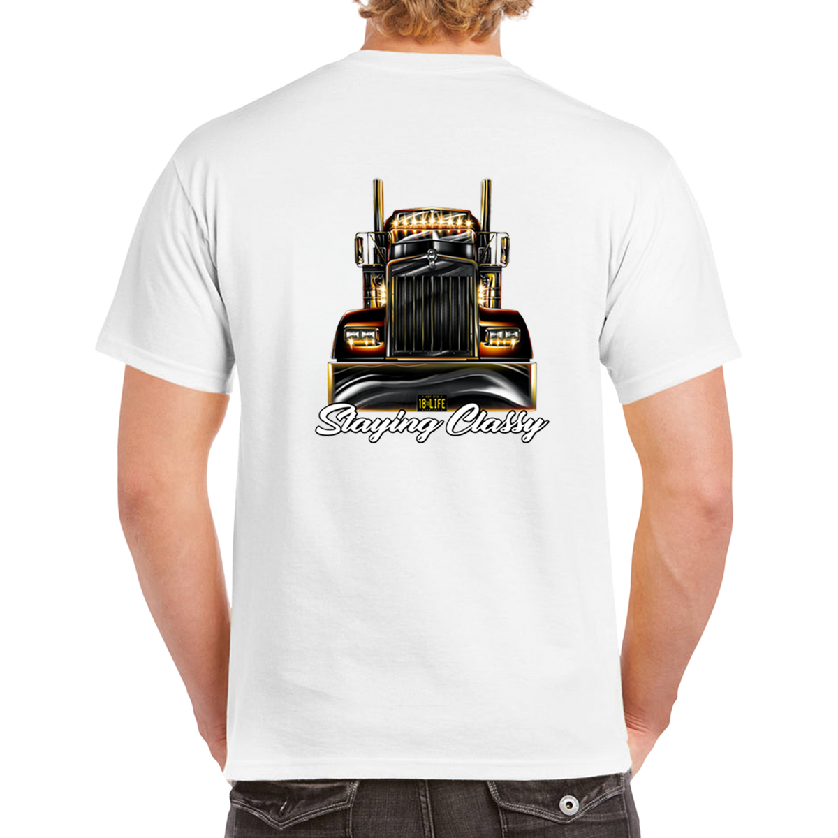 Staying Classy Truckers Tee – Back – product image 2
