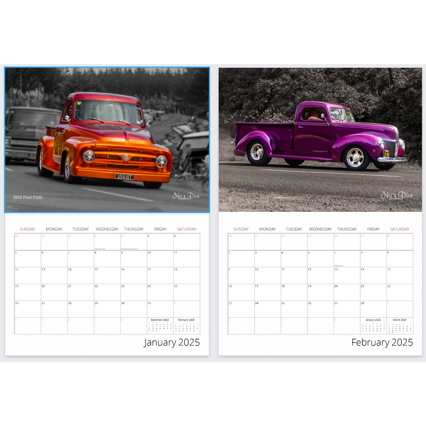 2025 Beach Hop Calendar Pick Up Edition - Premium