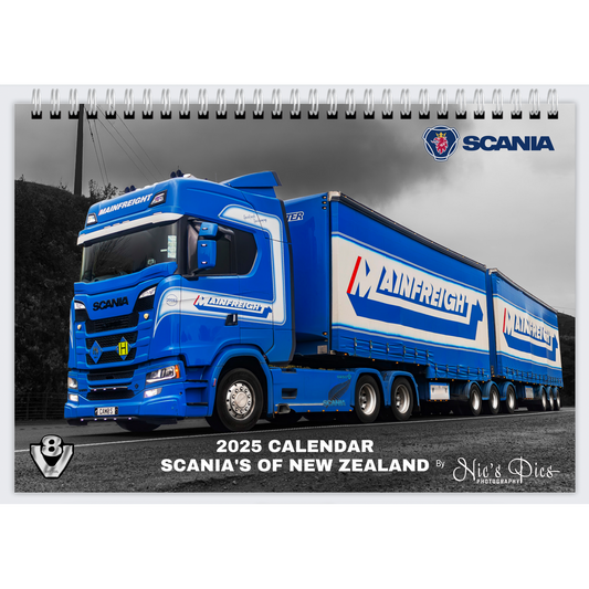 2025 Scanias of New Zealand Calendar - Standard