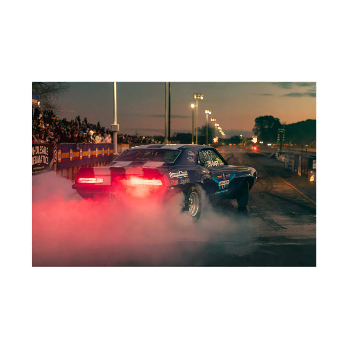 Chevrolet Camaro Drag Racing Wall Art Print - Canvas, Framed Print or Posters