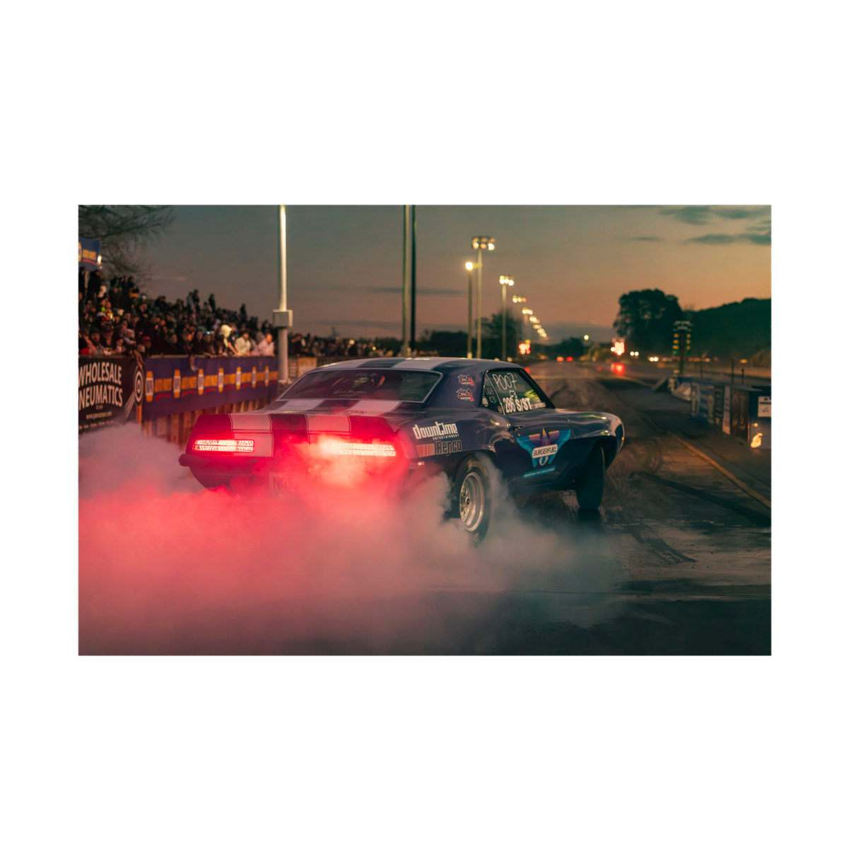 Chevrolet Camaro Drag Racing Wall Art Print - Canvas, Framed Print or Posters