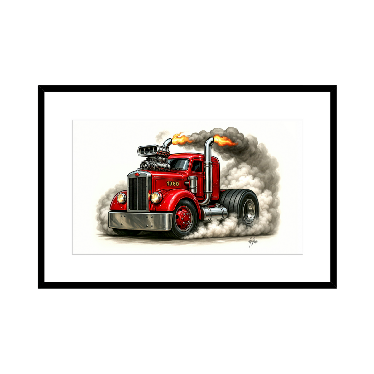 1960 Kenworth Burnout – 2 Size Options – product image