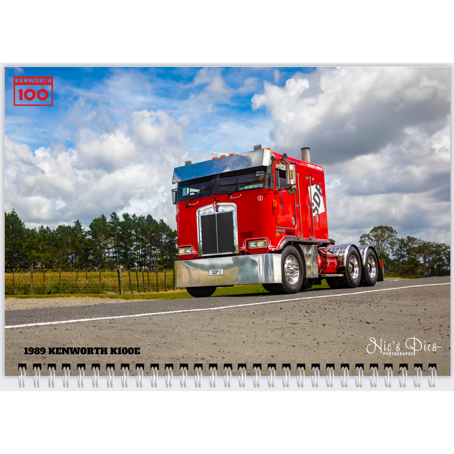 2025 K100 Truck Show Old Skool Cool Special Edition Calendar - Premium