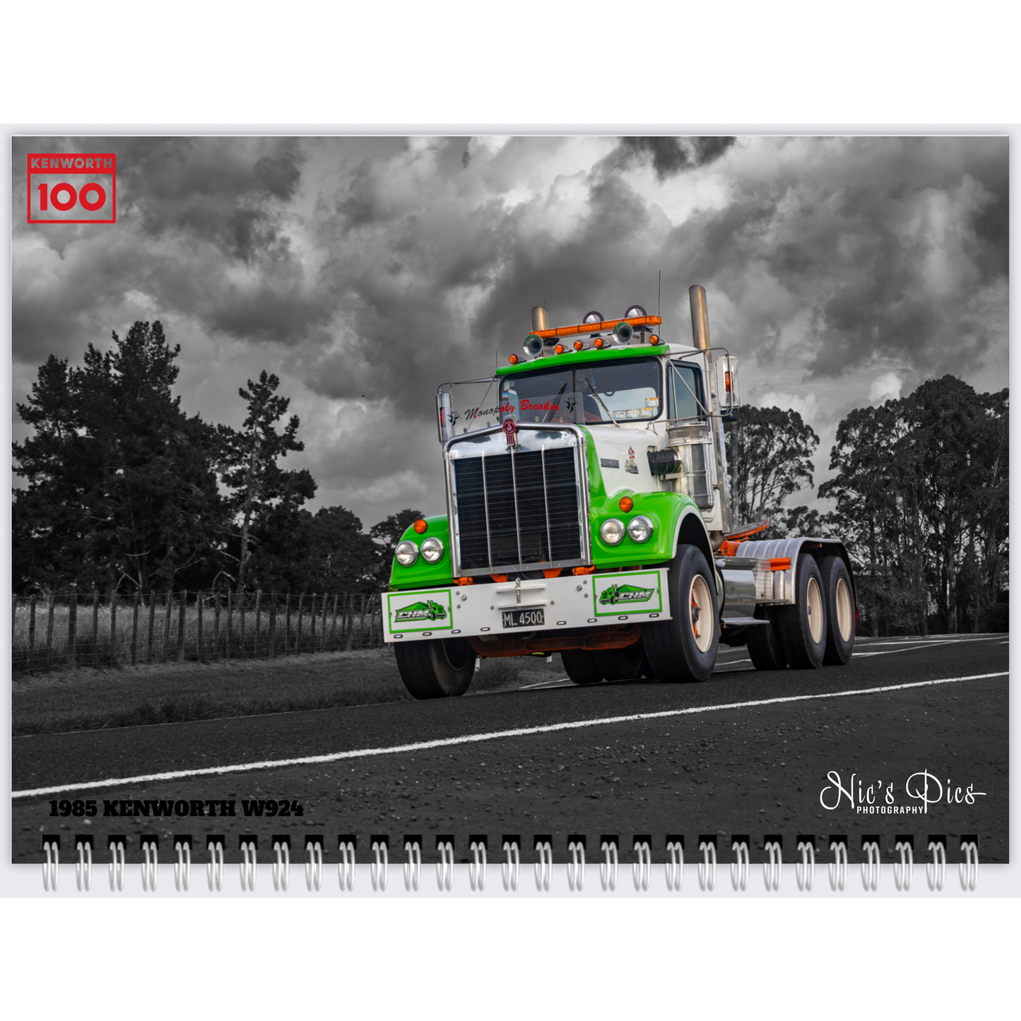 2025 K100 Truck Show Old Skool Cool Special Edition Calendar - Premium