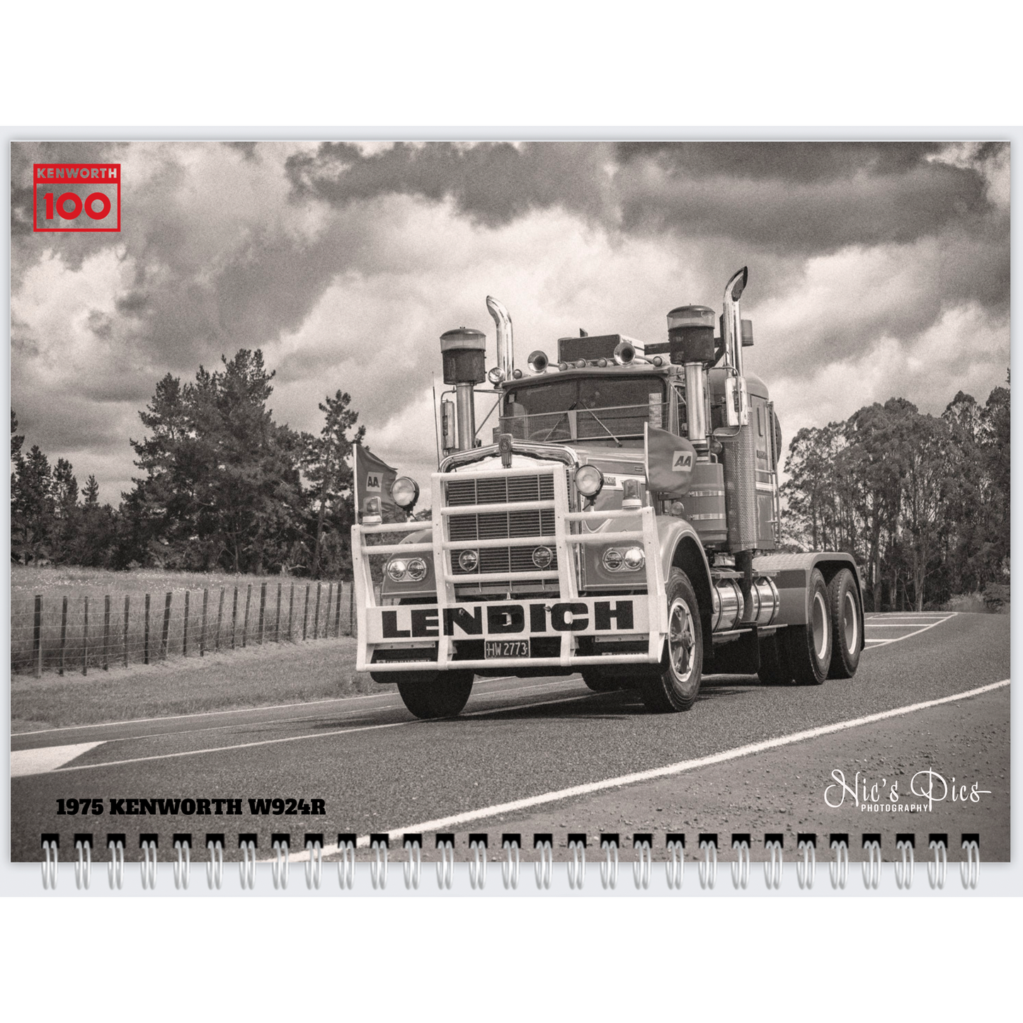 2025 K100 Truck Show Old Skool Cool Special Edition Calendar - Premium