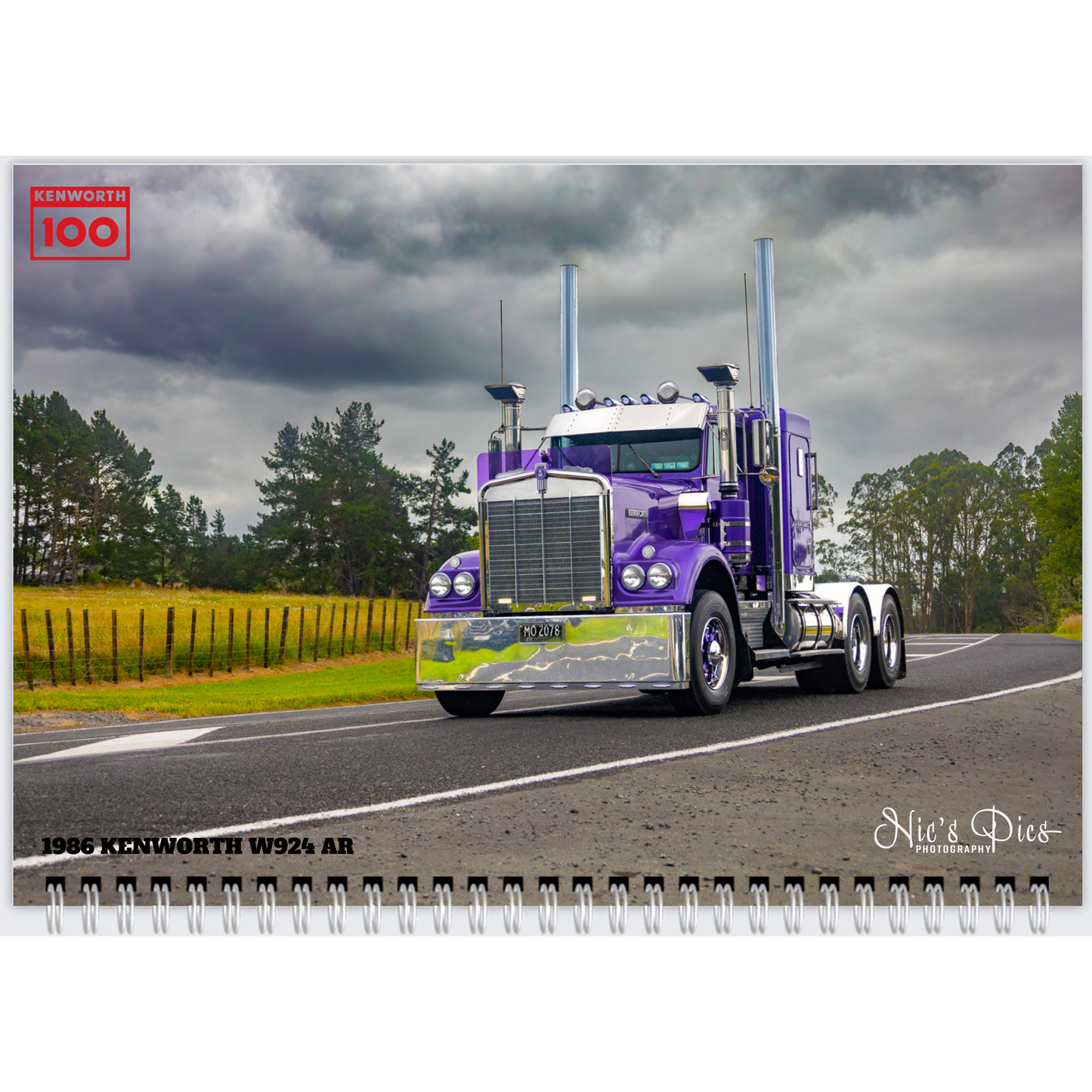 2025 K100 Truck Show Old Skool Cool Special Edition Calendar - Premium