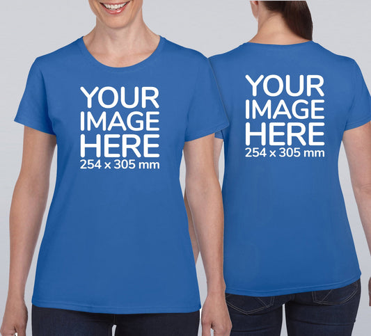 Women's Tee Shirt Front & Back